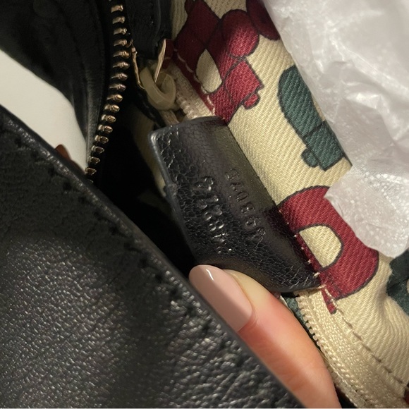 GUCCI Guccissima Half Moon Bamboo Ring Hobo Black - Picture 4 of 9